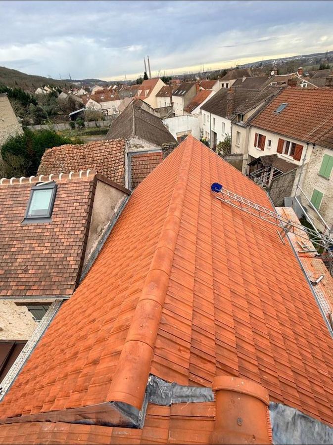 Réfection de toiture en tuiles terre cuite